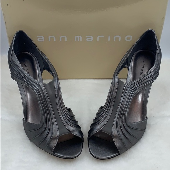 Ann Marino Shoes - Ann Marino Logan Pewter Heels